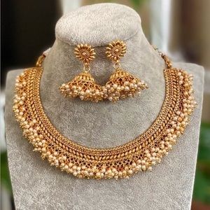 Indian necklace and earring set